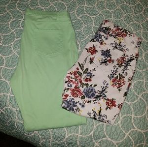 Pair of jeggings, size XL and L